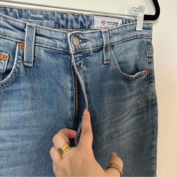 AG Adriano Goldschmied Phoebe Vintage High Waisted Tapered Leg Jeans Size 30R - Picture 3 of 9